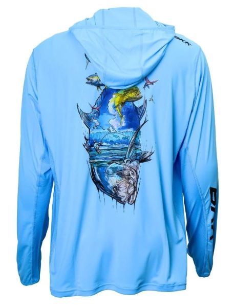 BKK Long Sleeve Casual Shirt Light Blue XXXL