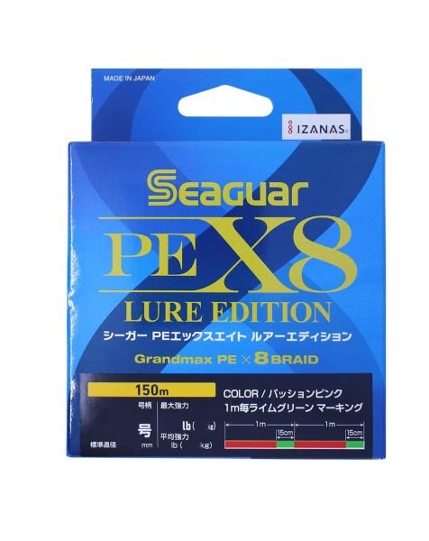 Seaguar Lure Edition PE 8 Örgü Spin İp Misina 150mt Multi Color 1.0 PE