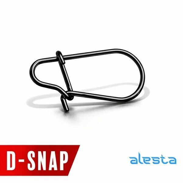 Alesta D-Snap No:1 Siyah Nikel Klips 15 Adet 15kg Çeker
