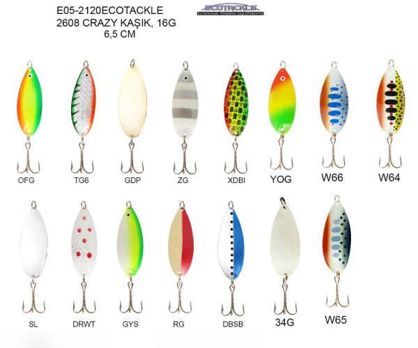 Ecotackle 2608 Crazy Kaşık 16G
