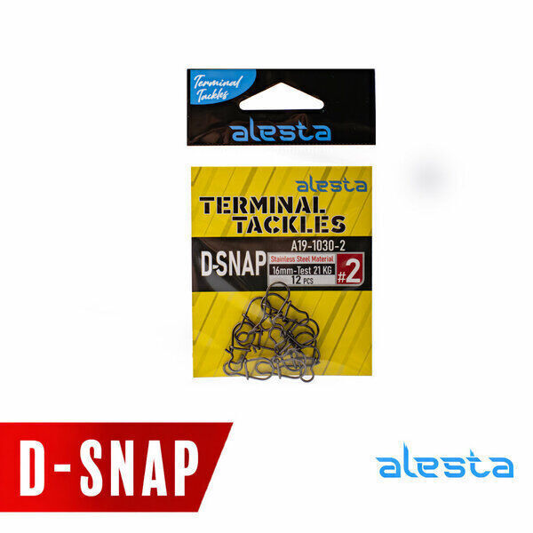Alesta D-Snap No:00 Siyah Nikel Klips 15 Adet 8kg Çeker
