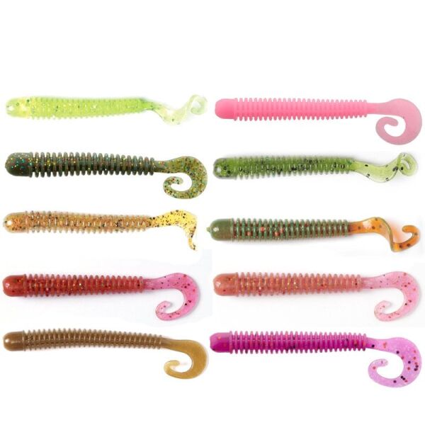 Lucky John Ballist 4'' (10.16 cm) 6P Silikon Yem F08