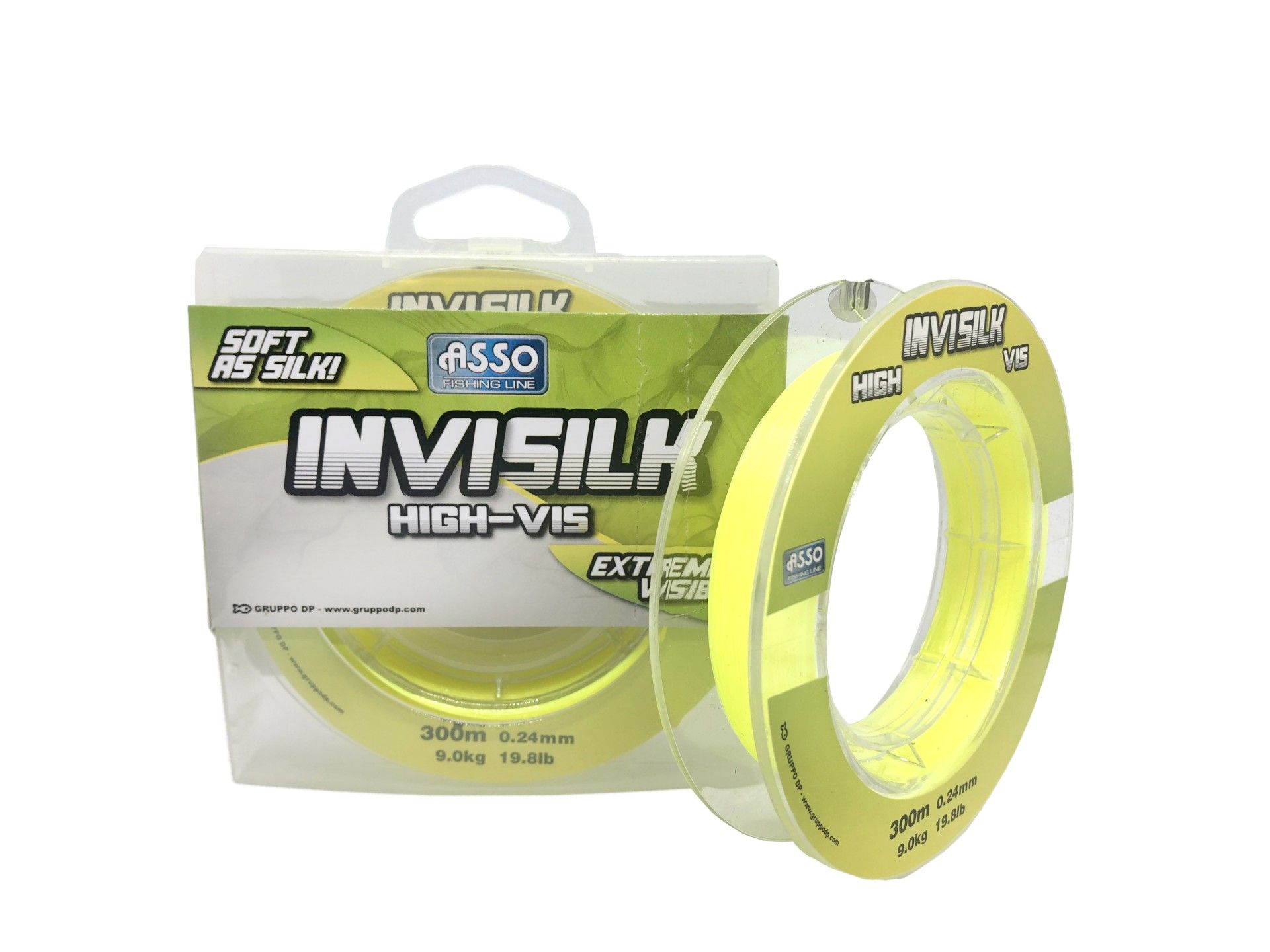 Asso Invisilk Surf Casting 300mt Monofilament Misina A.Sarı 0.30 mm