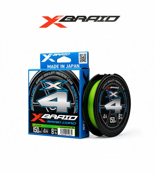 YGK X035 Braid Cord PE X4 0.117mm 150mt Fluo Green 4 Kat Aji İpi 4.5kg Çeker