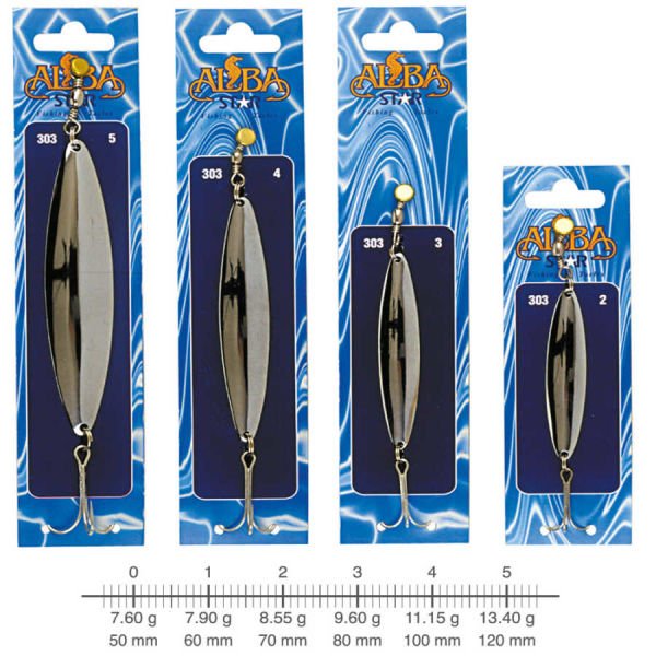 AlbaStar 303 Lüfer Olta Kaşığı DÜZ - NO:5