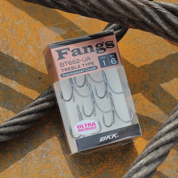 BKK Fangs-62 UA Üçlü Olta İğnesi 14 8 Pcs