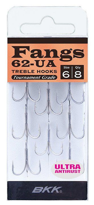 BKK Fangs-62 UA Üçlü Olta İğnesi 14 8 Pcs