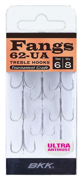 BKK Fangs-62 UA Üçlü Olta İğnesi 14 8 Pcs