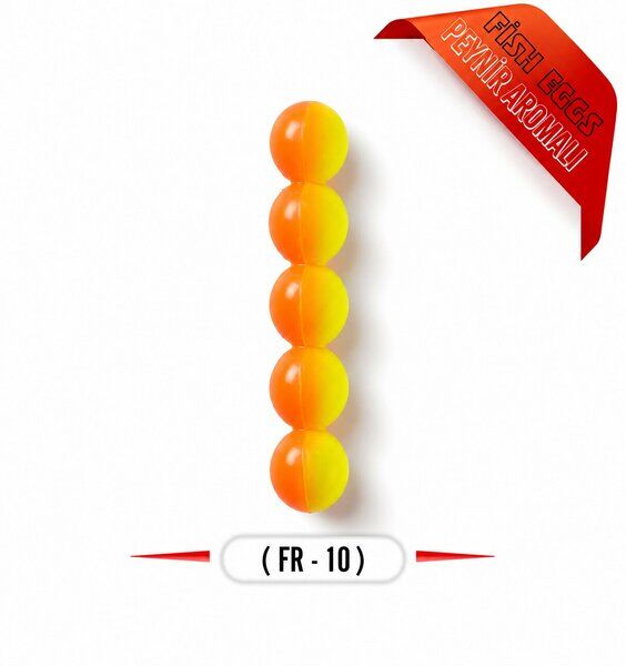 SPIINX Fish Eggs Fire Tiger 10mm Cheddar Aromalı Suni Yem 25 Adet