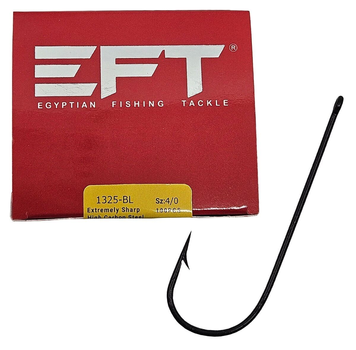 EFT Hook 1325 Siyah Düz İğne 3/0