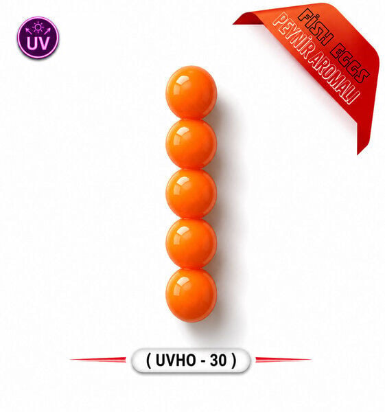 SPIINX Fish Eggs Uv hot Orange 10mm Cheddar Aromalı Suni Yem 25 Adet