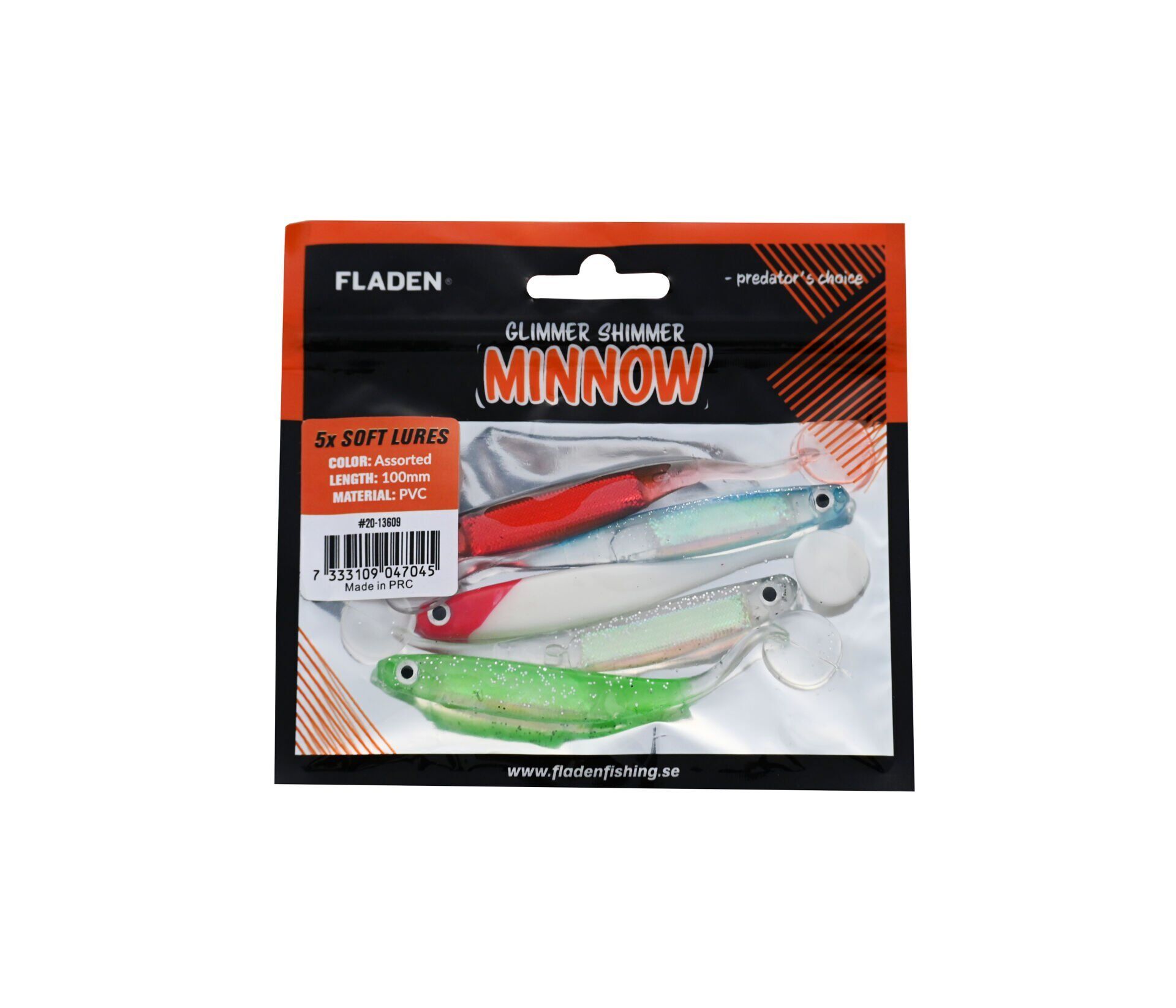 FLADEN GLIMMER SHIMMER MINNOW  10 CM 5P 09