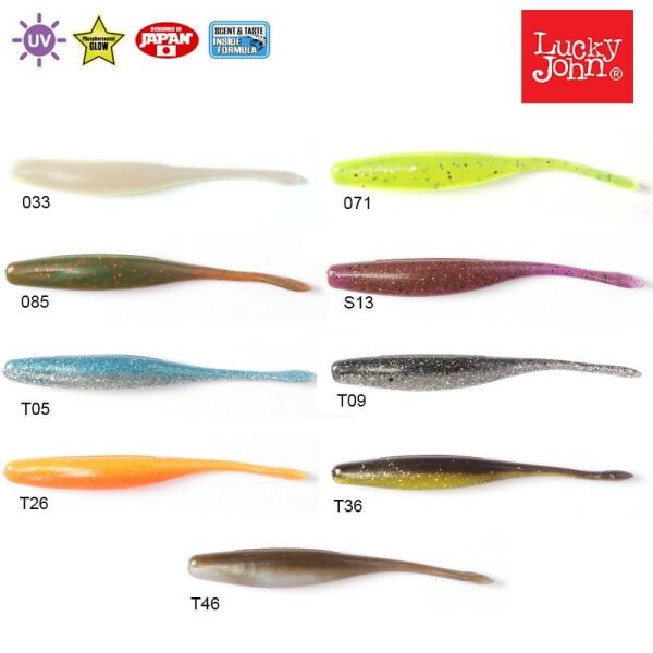 Lucky John Hama Stick 3.5'' (8.89 cm) 9P Silikon Yem T05