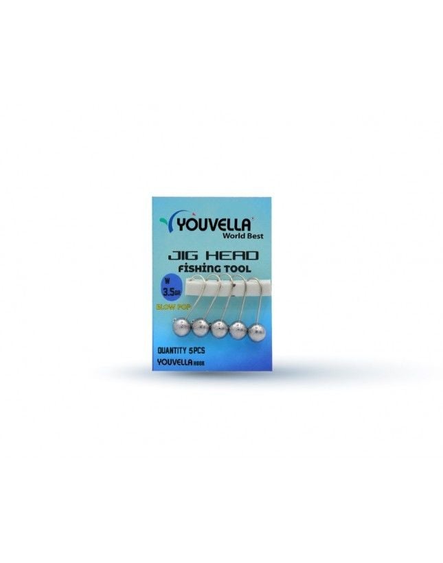 Youvella 6398 Jig Head Blow Pop LRF Jig Head 5'li Paket 2.5 gr