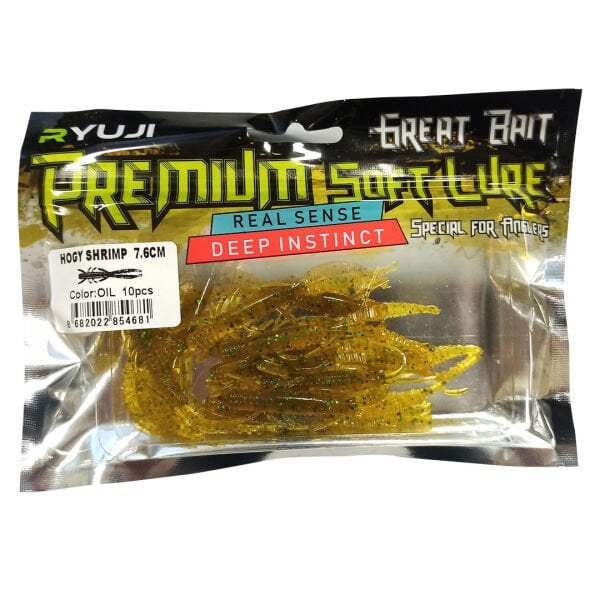 Ryuji Hogy Shrimp 7.6cm 10 Adet