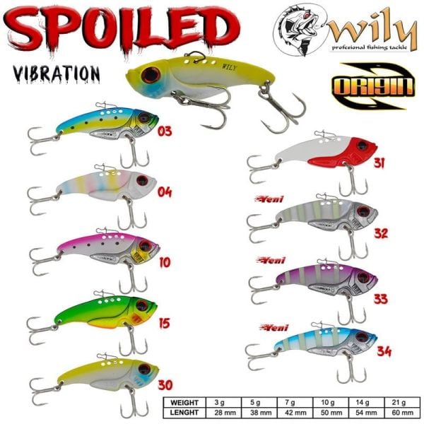 Wily Spoiled Vibrasyon Jig 14 gr 5.4 cm Renk:31