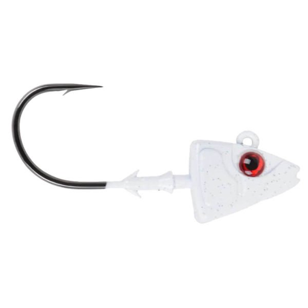 Mustad Sd824 Shad Jig Head WH - WHITE - 5GR - 3LU - 2-0