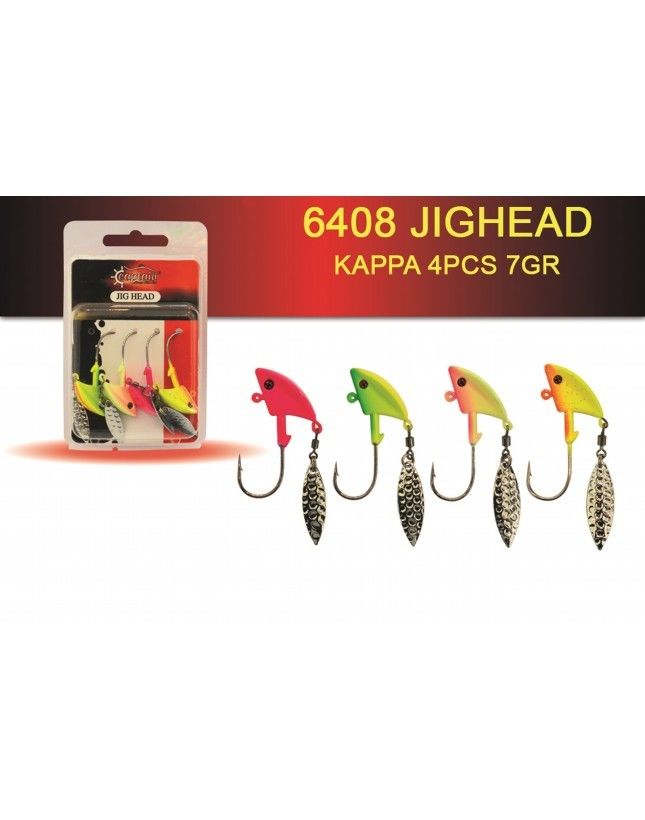 Captain Jig Head Kappa 4'lü Mix Set Kaşıklı Jig Head 7 gr
