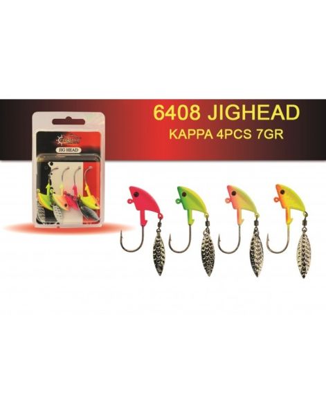 Captain Jig Head Kappa 4'lü Mix Set Kaşıklı Jig Head 14 gr