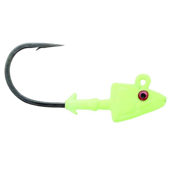 Mustad Sd824 Shad Jig Head GG - GLOW GREEN - 5GR - 3LU - 2-0