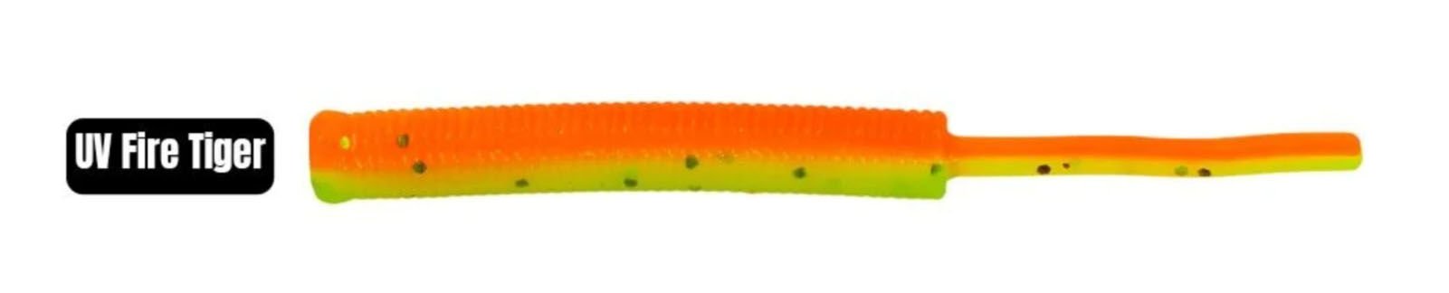 Effe Baby Worm Uv Fire Tiger 5.2 cm Silikon LRF Yemi 12 Adet