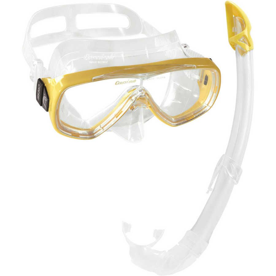 Cressi Onda Maske Mexico Şnorkel Seti CLEAR-YELLOW