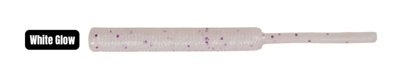 Effe Baby Worm White Glow 5.2 cm Silikon LRF Yemi 12 Adet