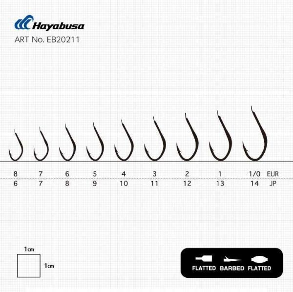 Hayabusa HSNA 202 Dövme Canlı Yem İğnesi 15li Paket Nikel