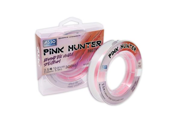 Asso Pink Hunter Surf FC COATED Visible Line 300mt 0.26 mm