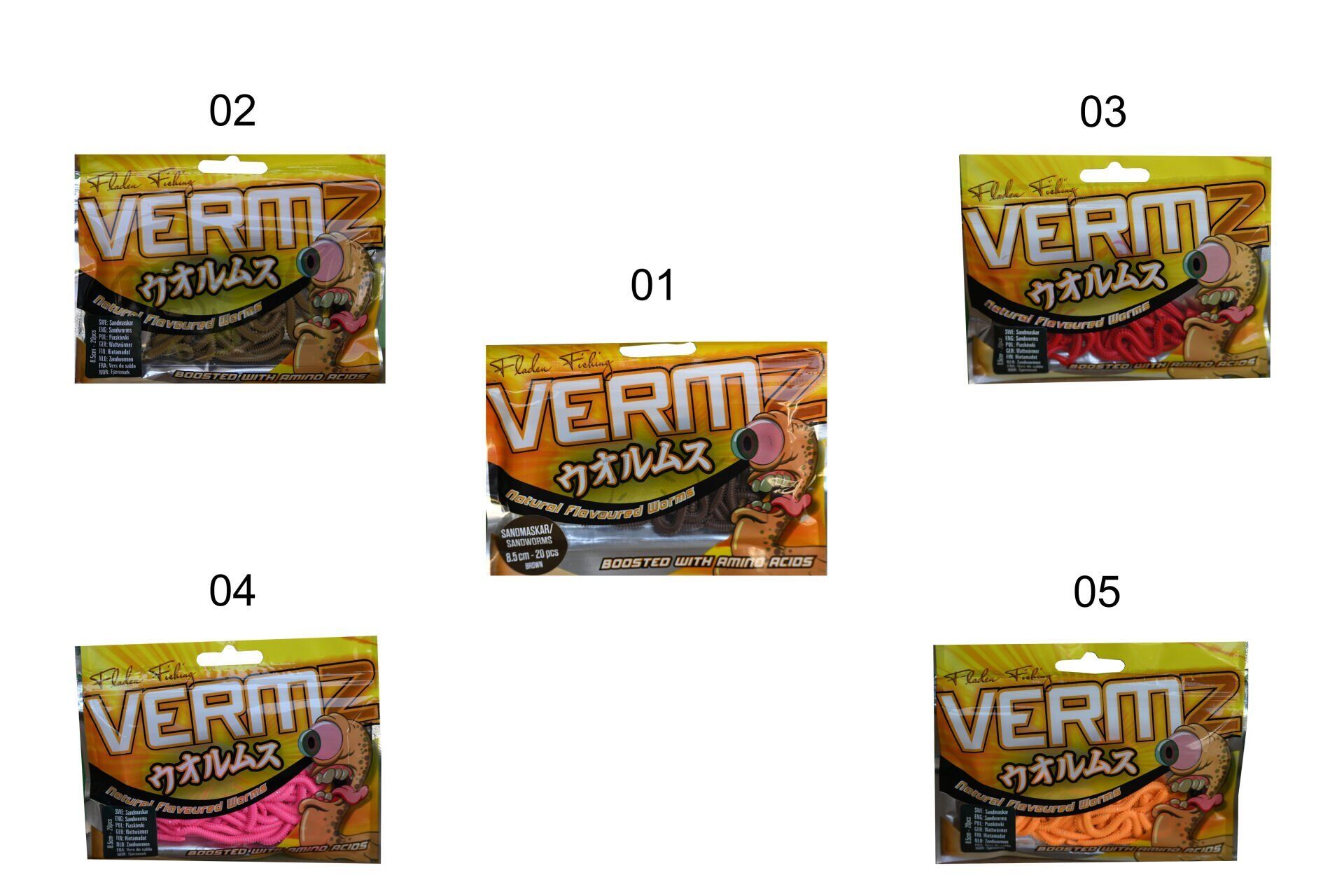 Fladen Vermz Kum Solucan, 8.5 cm 20P