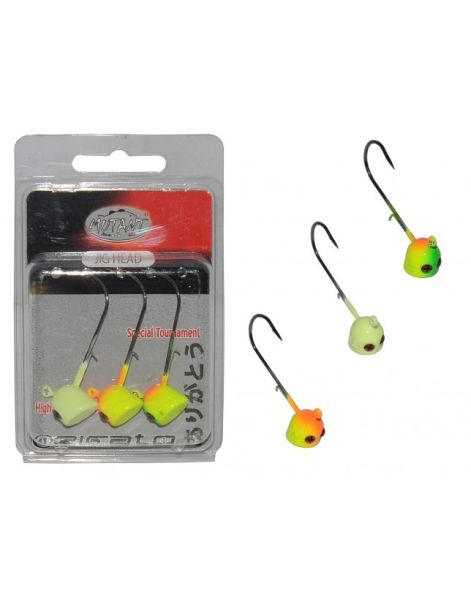 Mutant 6413 Jig Head Rigato Moite 3'lü Mix Set Tırnaklı Jig Head 14 gr