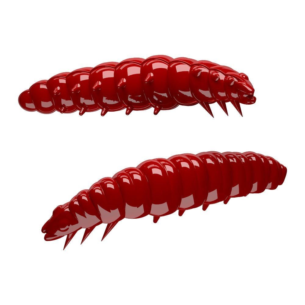 Libra Lures Larva Garlic(Sarımsak Aromalı) 021-Red 3.5 cm Suni Yem