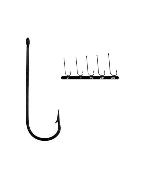 Youvella 1372 Uzun Pala Delikli Lüfer İğnesi 100lü Kutu Siyah