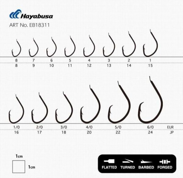 Hayabusa HMUT 183 Circle Dövme Olta İğnesi 15li Paket Nikel