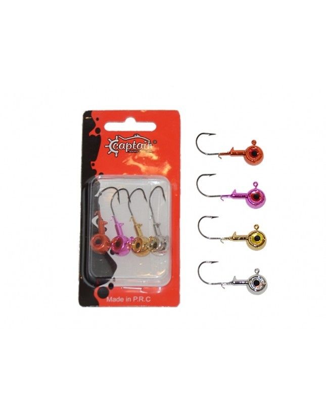 Captain 6415 Jig Head Angel Kiss 4'lü Set 3D Melek Gözlü Jig Head 7 gr