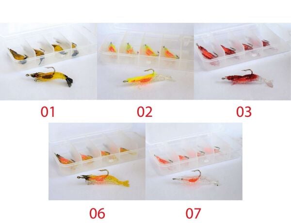 Captain 3062 Silikon Karides 55cm Suni Yem 5li Kutu