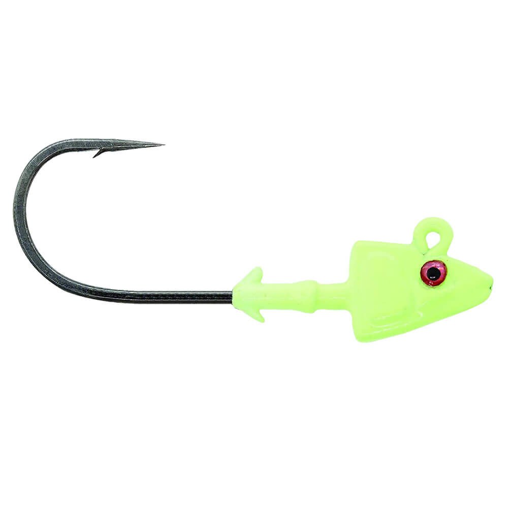 Mustad Sd840 Shad Jig Head GG - GLOW GREEN - 21GR - 2LI - 5-0