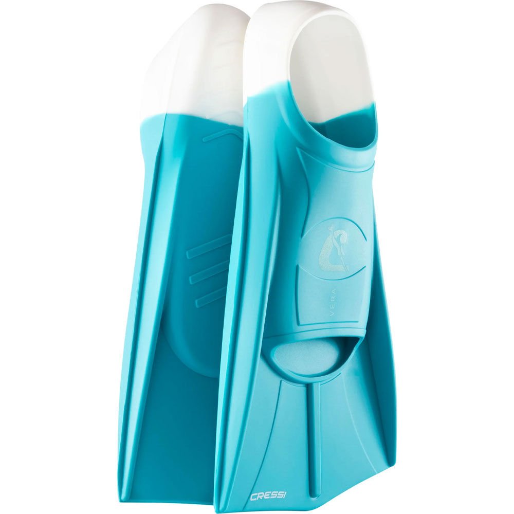 Cressi Vera Yüzme ve Dalış Paleti AQUAMARINE - WHITE - M - 39/41