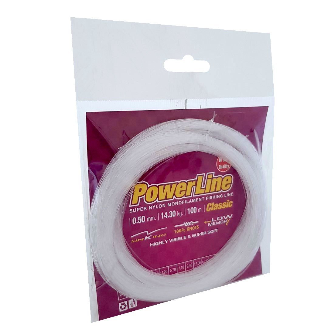 Powerline Classıc 100 mt Poşet Misina Beyaz 0,35 mm