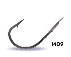 Youvella 1409 Kısa Pala Tırnaklı Olta İğnesi 100'lü Kutu Black Nikel