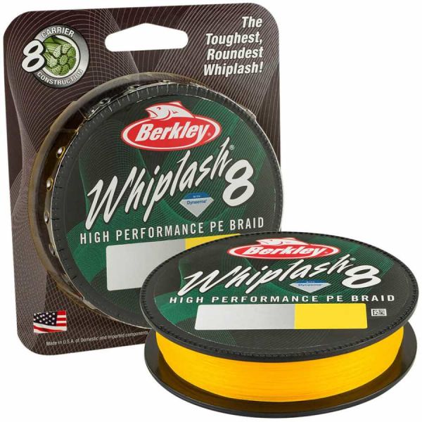 Berkley Whiplash 8 Braid İp Misina YELLOW - 0.20MM - 300MT - 27.7KG