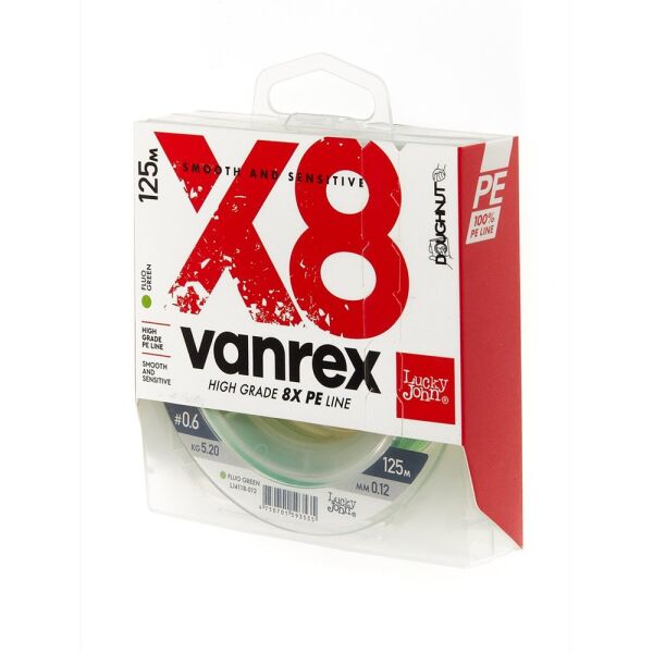 Lucky John Vanrex Pe Örgü X8 Fluo Yeşil 125M 0.12 MM