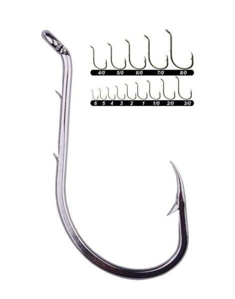 Youvella 1354 Delikli Tırnaklı Papağan Olta İğnesi 100lü Kutu Nikel