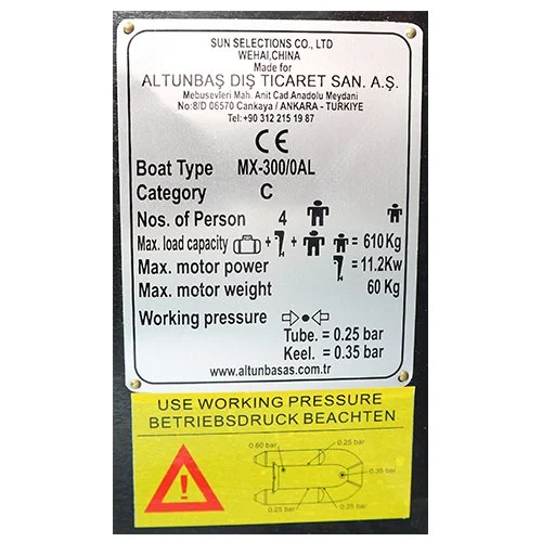 DFT DISCOVERY Şişme Bot MX300AL 300cm  Seri