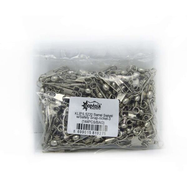 Captain 5220 Klips 144lü Paket Nikel