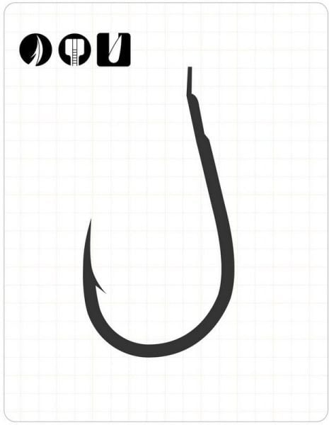 Fudo 0001 Delta Chinu Tırtıklı Pala No:6 Black Nikel İğne 10 Adet