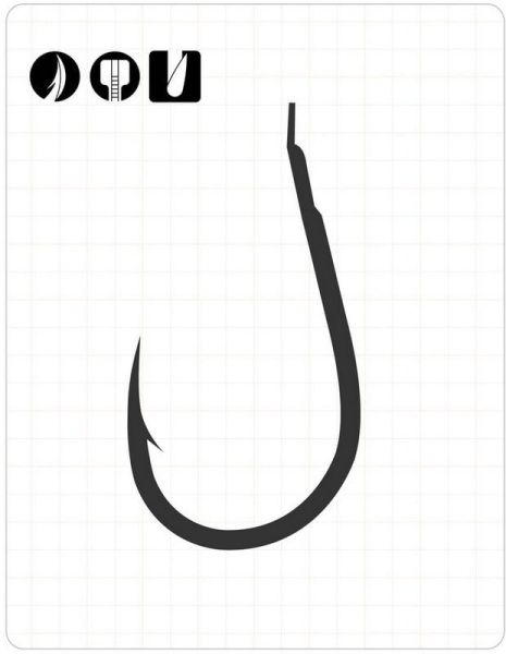 Fudo 0001 Delta Chinu Tırtıklı Pala No:6 Black Nikel İğne 10 Adet