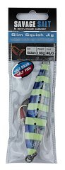 Savage gear Squısh Jig 12cm 160g Sahte Balık Blue Pink Zebra