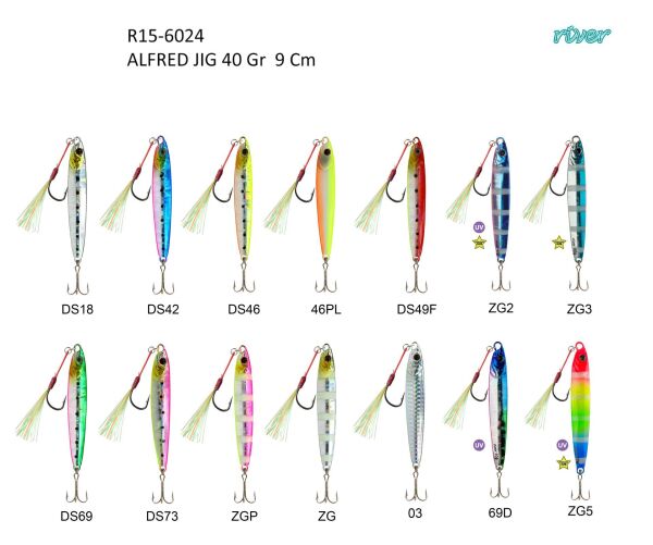 River Alfred Jig 40G 9Cm