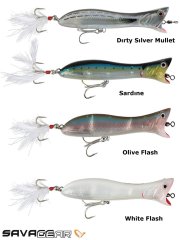 Savage gear Panic Popper 195 19.5cm 111g 03-White Flash